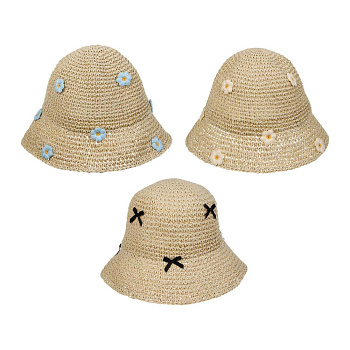 Панама женская плетенная, р.58, 100% целлюлоза, тм GALANTE, бежевая