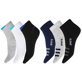 GALANTE Носки мужские, р.27-29, 85% хлопок, 10% полиамид, 5% спандекс, разноцветные, #7