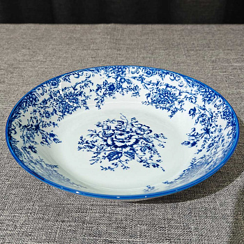 Тарелка для супа/салатник 20см, тм MILLIMI, Элеганс, фарфор