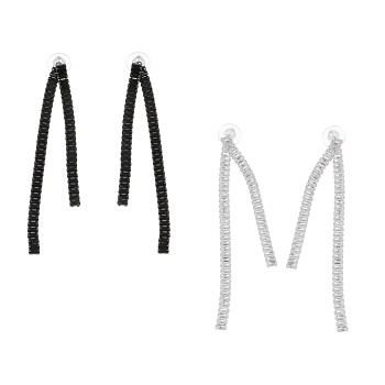 Серьги, медь, цирконий, 2 дизайна, БЖ25-2