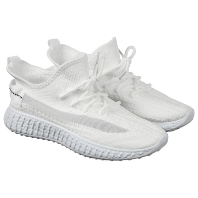 Кроссовки спортивные, р. 39, белые, полиэстер, ПВХ