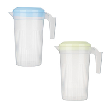 Кувшин для воды, пластик, Лайм, 2400мл, 20.5x24см, 2 цвета