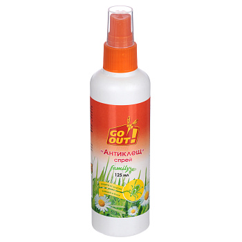 Спрей "Антиклещ" GO OUT, 125мл