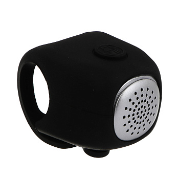 Звонок велосипедный электронный, тм BY SPORT, 3 сигнала, 2xCR2032, черный