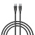 Кабель для зарядки Type C-Type C BY Nylon Pro, 60Вт, 2 м, 5A, нейлон, черный