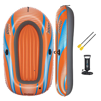 BESTWAY Рафт KONDOR 3000 в комплекте, весла, насос, 212x122 см, 61146