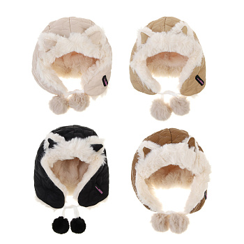 GALANTE Шапка-ушанка, р.56, 100% полиэстер, цвета в ас-те, ОЗ25-16