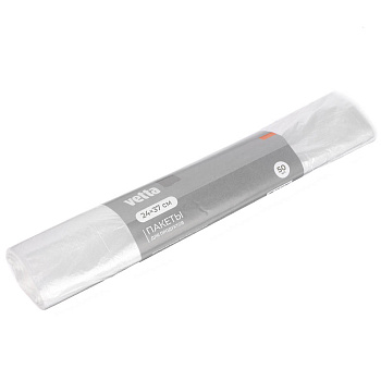 Пакеты для продуктов тм VETTA, 24х37см, полиэтилен, 6мкм, 50шт