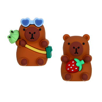 Точилка фигурная "Капибара", 3,7х2,7х2,5см, 1 отверстие, PVC, 2 дизайна