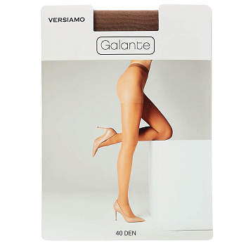GALANTE Versiamo Колготки 40 DEN с шортиками, 85% полиамид, 15% эластан, размер 3, цвет загара