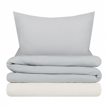 PROVANCE Фрэя Комплект постельного белья 2 (4 предмета), микросатин, серый