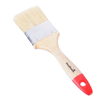 HEADMAN Кисть малярная плоская "Евро" нат. щетина 2,5" (63мм)