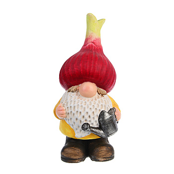 Фигурка садовая "Луковый гном" тм INBLOOM, 18х16х37см, магнезия