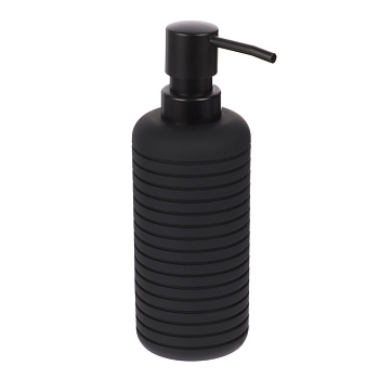 Дозатор жидкого мыла LAGO, чёрный, пластик, SWP-2410-BLK-01
