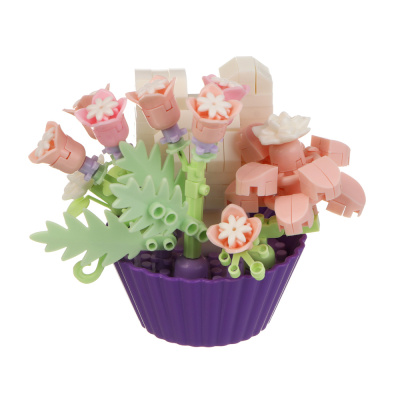 Конструктор мини 3D "Питомец в горшочке", ABS, 2912-06