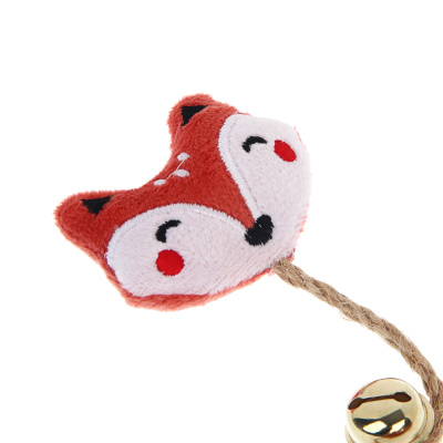 Игрушка для кошек тм VETTA, лисичка с пером, п/э, 25см