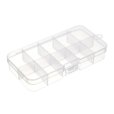 Контейнер для бисера 10 отделений, 12,7x6,5x2,3см, пластик