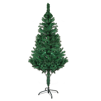 Ель 180 см, 500 веток, ПВХ, зеленая, 26-9