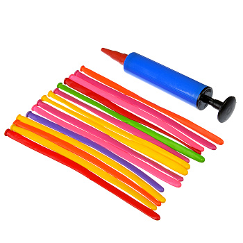 Набор воздушных шаров для моделирования тм Fntastic 1гр. 15 штук + насос, пластик