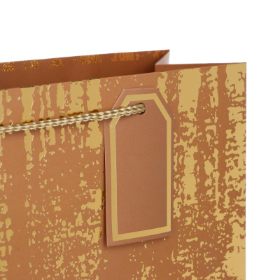 Пакет тм Fntastic подарочный, с шильдиком, L 32x26x10см, тиснение, бумага, арт.11, 4 дизайна