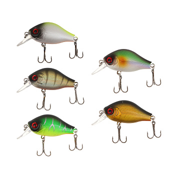 Воблер "Бэби Крэнк" тм AZOR FISHING, F, 8,0гр, 55мм, 0,0-0,5м, 5 цветов