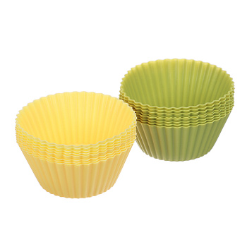 VETTA Набор форм силиконовых 16шт, 6,5x3,3см, "Кекс", 3 цвета