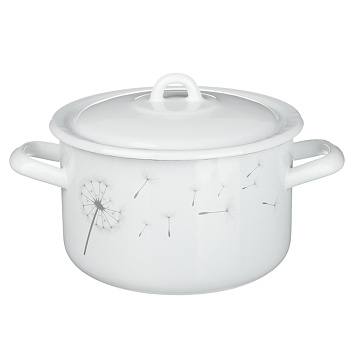 Одуванчик Кастрюля эмалированная 2,9л, индукция