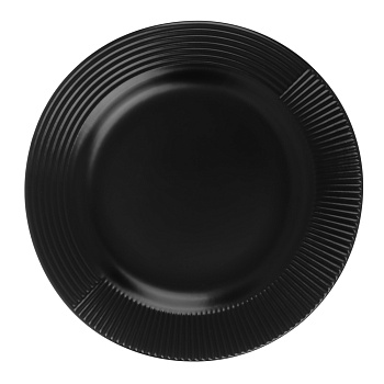 MILLIMI Монблан тарелка подстановочная 26,8см, керамика, черный