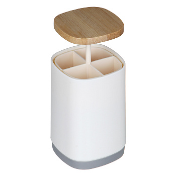 Подставка для зубочисток тм VETTA, 7,5х7,5х11см, бамбук, полипропилен