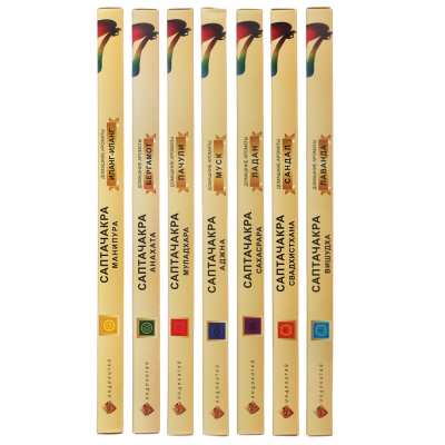 Аромапалочки Саптачакра (коллекция ароматов чакр), 10 шт., арт.5270SC