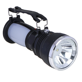 Фонарь прожектор 2-в-1 тм ЕРМАК, аккумуляторный, 24 SMD + 1 Вт LED, шнур 220В, пластик, 17,5x7,5 см