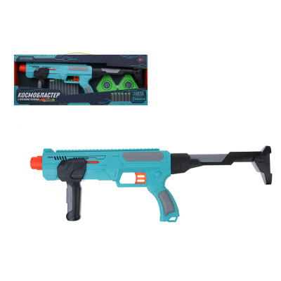 ИГРОЛЕНД Бластер "Космо", с мягкими патронами 10 шт, 2 мишени, ABS, EVA, 56х5,5х21,5 см