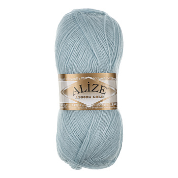 Пряжа Angora gold/Ализе 100г/550м 10 % мохер 10 % шерсть 80 % акрил (514-зимнее небо)