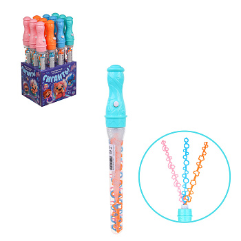 Мыльные пузыри гигантские с кнопкой, Русские Супергерои, BY, ABS,160мл, мыл.р-р, 5х38х5см, 4 цвета