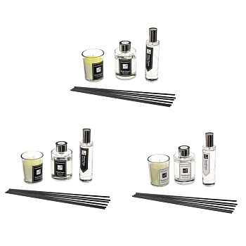 NEW GALAXY Набор Home ароматизатор-диффузор, спрей и свеча, 60, 30мл 50г wood sage,white flower,pear