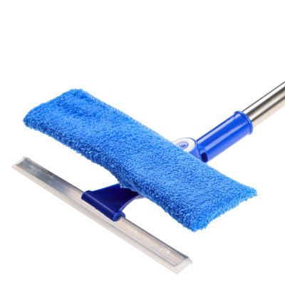 Окномойка тм VETTA, телескопическая ручка 58-96см, нерж.сталь, скребок 23см+микрофибра 25х7см