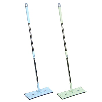 Швабра тм VETTA, телеск.ручка 90-130см, нерж.сталь, полипропилен, силикон, поливинилацетат, 2 цвета