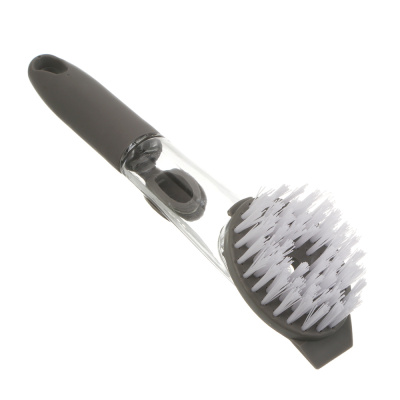 Щетка для посуды с дозатором тм Vetta, 23,5х7х4,5 см, полипропилен, серая