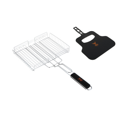 Решетка-гриль хром. тм GRILLBOOM, 56х(23х30х4) см, веер 20х30 см