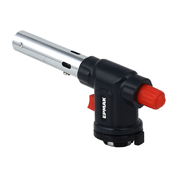 Горелка газ. с пьезорозжигом тм ЕРМАК, цанг. захват, шир. cопло, 15х6,5х4см