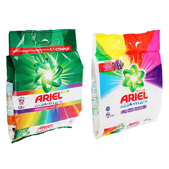 Стиральный порошок ARIEL Автомат Color, п/э, 1,5кг/1,3кг