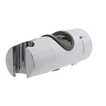 Держатель для лейки душа, на штангу и стойку, универсальный, пластик, хром