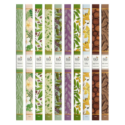NEW GALAXY Аромапалочки 8 шт., Ветив,Иланг,Лилия,Пачул,Сандал,Чампа,Чандан,П.санто,Агар,Лаванда