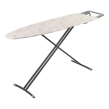 VETTA Доска гладильная 122х35х80см, фанера подставка под утюг с термоустойчивыми вст., удл. 1,6м, Н3