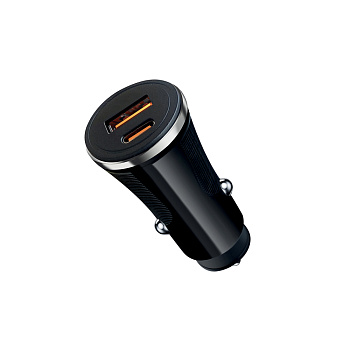 ЕРМАК Устройство зарядное в авто, USB QC 3.0+PD, 5В/3.1А, пластик