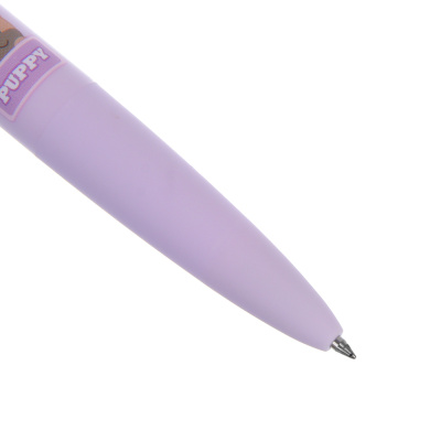 Авторучка гелевая черная 0,5мм, "Собачья конура" интерактивная, 3 дизайна, шоу-бокс