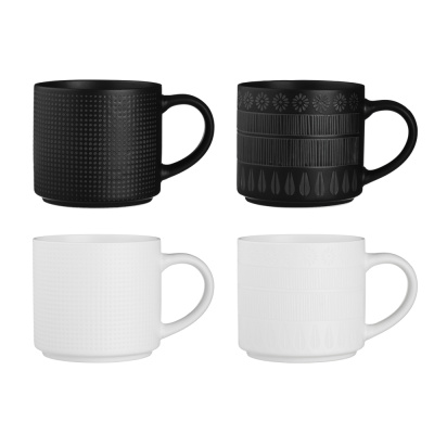 MILLIMI Инь Ян Кружка 460мл, фарфор, 4 дизайна