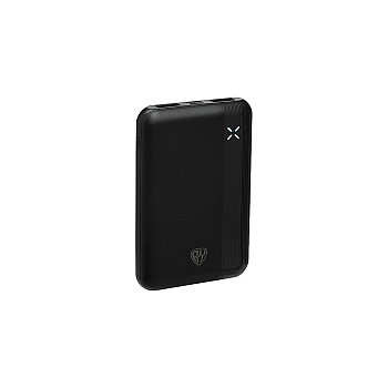 BY Аккумулятор мобильный, 5000 мАч, 2xUSB-A, 1xUSB-C, 1xMicro-USB, 10W, 2A, пластик, черный