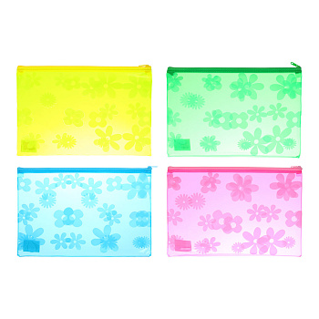 Папка на молнии А4 325x230мм, толщина 200мкм, ПВХ, 4 цвета