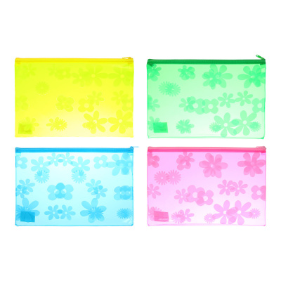 Папка на молнии А4 325x230мм, толщина 200мкм, ПВХ, 4 цвета